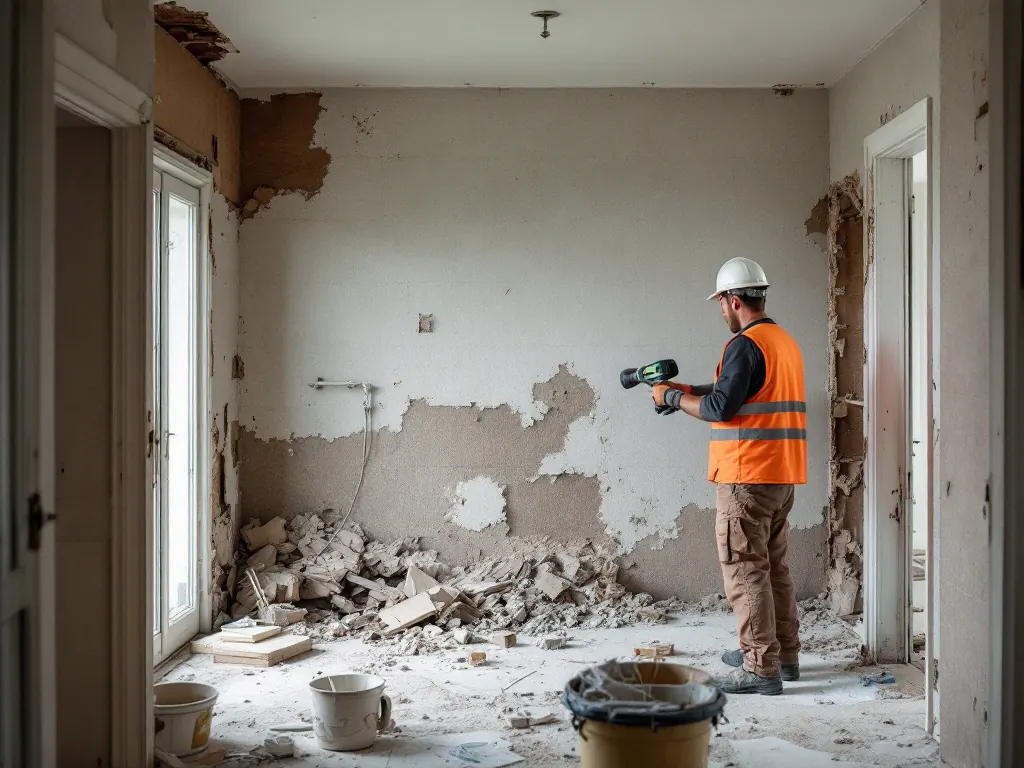 Badkamer slopen in een jaren-30-woning: sfeerbeeld van een voorbeeldklus