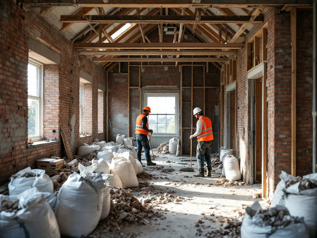 Rijwoning strippen voor een grote verbouwing: sfeerbeeld van een voorbeeldklus
